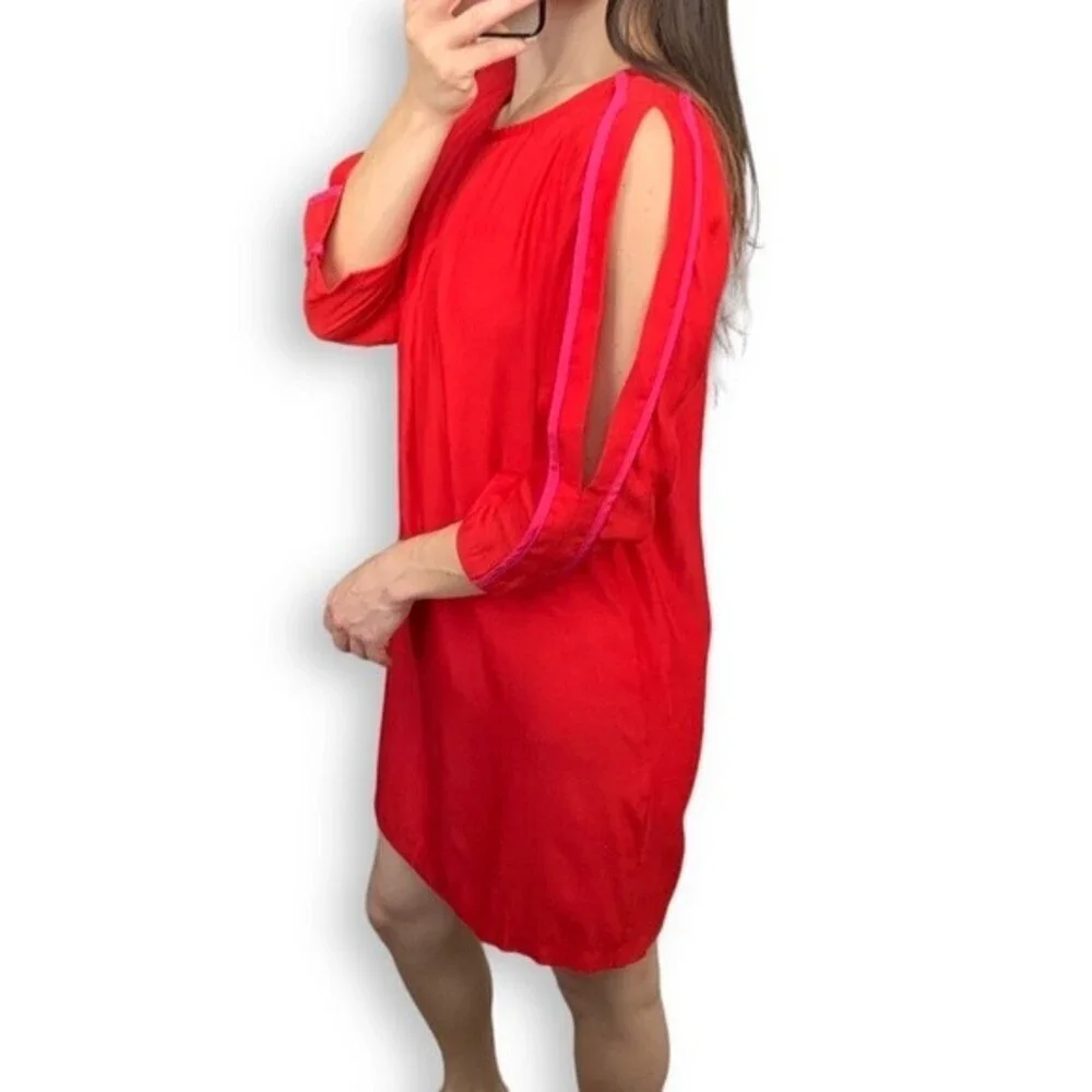 Red Shift Dress - Picture 14 of 16